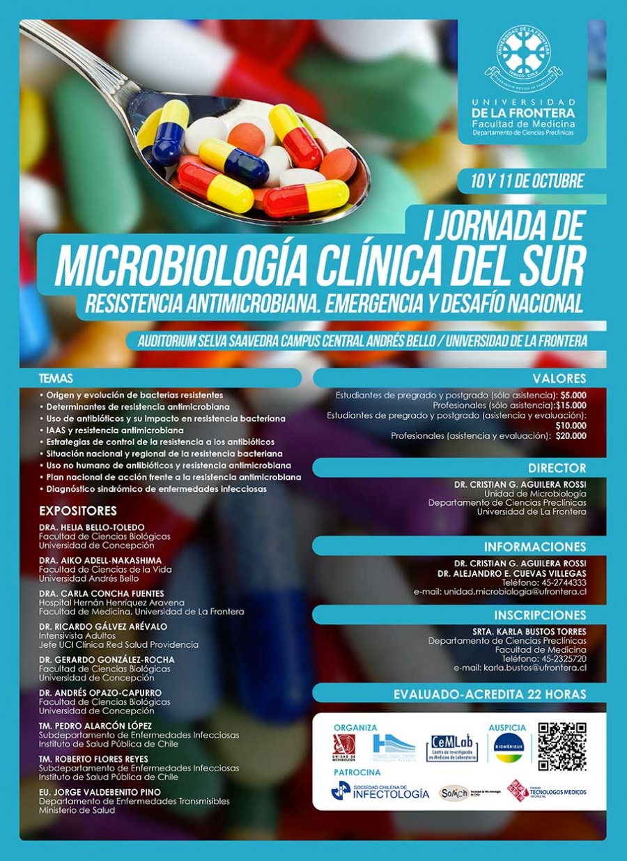 I Primera Jornada de Microbiología Clínica del Sur, año 2018