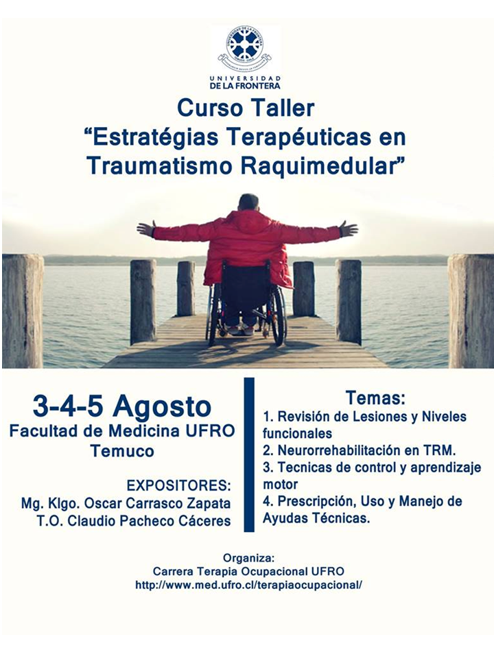 I Curso Estrategías Terapeúticas en Traumatismo Raquimedular, año 2018